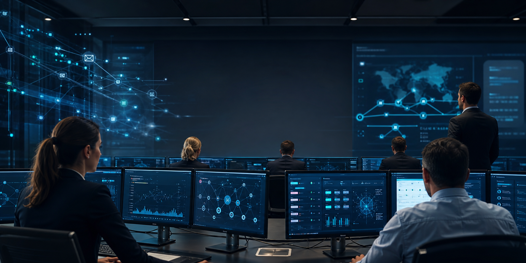 Telecom operations center for secure enterprise messaging